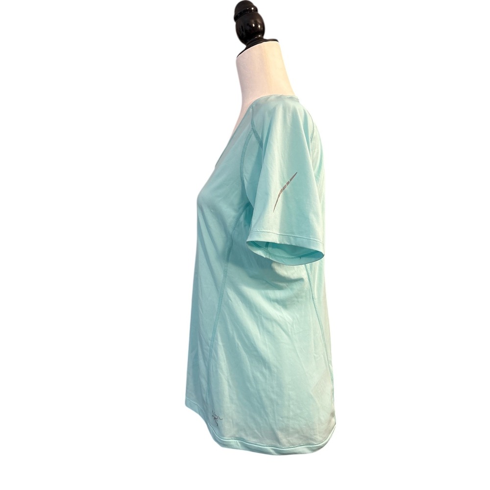 Arc’teryx Women’s Large Phasic SL Lightweight Running Hiking T-Shirt Aqua - Picture 2 of 6